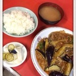 三友軒 - ナスのうま煮定食700円
      2013.10