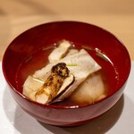 うを徳 - 2023.9 揚げ出し椀（草加産里芋、宇和島産マナガツオ、岩手産松茸）