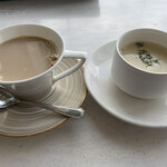 Prince Hotel Lake Biwa Otsu - 冷製スープとカフェオレ
