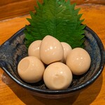 肉汁餃子のダンダダン - うずらの味玉