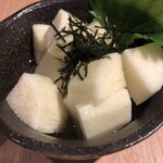 天ぷらとワイン大塩 - 長芋わさび漬け