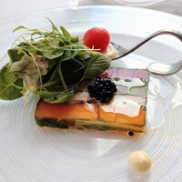 IL PINOLO 梅田 - 前菜、旬野菜キャビア乗せ