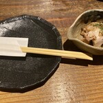 楽てん - 突き出し　豚の角煮