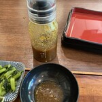 観光荘 - このワサビダレめちゃくちゃ美味い。買って帰りたかった。