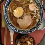 Soba Shibuya - 中華そばと鳥天丼セット　1300円