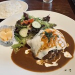 鈴鹿茶房 - ハンバーグランチ@1090