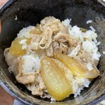 自家製麺 さわ屋 - 豚丼小380円。お肉は少ない（笑）