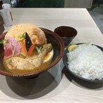 スープカレー奥芝商店 - 鶏あえず足カリー(辛口)