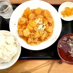 Chuuka Hanten Fukugen - エビのチリソース定食