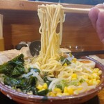 飛騨高山ラーメン もん吉 - 麺リフトアップ