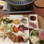 大江戸温泉物語Premium 山中グランドホテル - お野菜たくさん　さっ！焼きしましょ♪