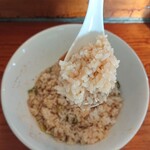 浜堂ラーメン - スープおじやのリフトアップ