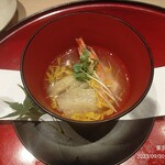 Kuruma Ebi Senka Tempura Te Issoku - 車海老入り季節の前菜