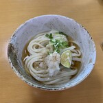 土居食堂 - 冷ぶっかけ　　出汁は薄め　するするっていけます