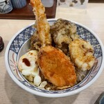 マグロと天ぷら定食 銀八 - 