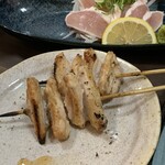 Sumibiyaki Tori Wakiya - ヤゲン　　肉厚コリコリで程よい塩加減、たまらん！！