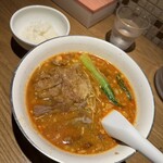 Renge no Gotoku - 排骨担々麺 ライスは無料サービス