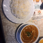 インドカレー料理 ナマステグル - 今回は、ライスを選択