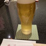 日本料理 赤石 - 生ビール790円税込