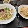 中華料理 麒麟 - 冷やし担担麺（1.5玉）+半チャーハン セット