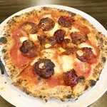 ピッツエリアバール　CACTUS　D'ORO - ・ディアボラ（サラミ・唐辛子・にんにく・オリーブ）　オリーブ抜き