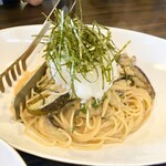 ピッツエリアバール　CACTUS　D'ORO - ・秋茄子と明太子の和風おろしスパ（元から乾麺・笑）