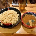三田製麺所 - 豚骨魚介つけ麺、大盛り