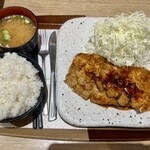 OTA TABI TERRACE - トンテキセット1580円
                        ご飯大盛り100円