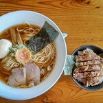 客野製麺所 - 中華そば＆ミニパーコー丼