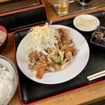 阿部食堂 - 2020/10/28 若鶏の甘酢あんかけ定食