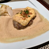 旬菜ステーキ処 らいむらいと - らいむらいと風チーズ・ハンバーグ 200g