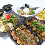 たこ焼 京の華 - 京の華満腹コース　２名様用コース