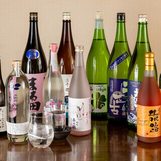 All-you-can-drink carefully selected local sake