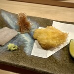 すし処 睦月 - 鱧、焼き霜、天ぷら