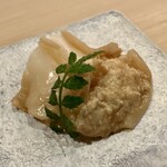 すし処 睦月 - 本ミル貝ワタのソース