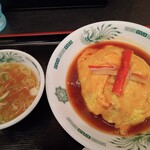 日高屋 - 天津飯(530円)
