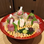 マグロ 婆娑羅 - 鮪と肉の出会い刺し6点盛り