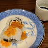Kadono Osugi - おつまみ①煮穴子と新物イクラの巻き寿司(税込1,000円)
                軟らかめなシャリで、私の好みとは少し異なりましたが、話した人には良かったという方もいらっしゃったので本当に好みの問題かと思います