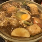 Kadomaru - 味噌煮込みうどん　梅(玉子、かしわ入り)