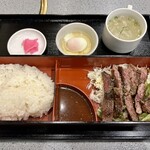 炭火焼肉　安部え - 2023.9.13  サーロインステーキ定食