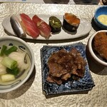 ホテル万惣 - 寿司、海老の水餃子、ほっけフライなど