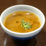 ガンコンヌードル - ガンコンエビつけ麺 1200円 のつけ汁