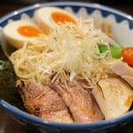 ガンコンヌードル - ガンコンエビつけ麺 1200円 のつけ麺