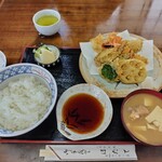 ほたて - 天ぷら定食