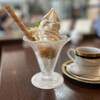 M&C Cafe - 料理写真:ソフトクリームとコーヒーのセット