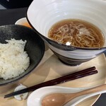 麺屋 澄々 - 琥珀セット（醤油かけそばとTKG）