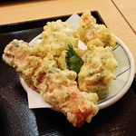 麺ごころ にし平 - 2013年10月:讃岐天（ちくわ天、とり天、玉子天）