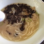佐賀ラーメン いちげん。 - 生海苔投入！