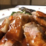 洋風居酒屋 Valley - 茨城の誇るローズポークで拵えてくれました。いつもローズポークがあるわけじゃないと言うことなので、悪しからず。