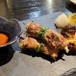 焼きもの家 慶 - 令和4年10月1日には大きなしいたけ焼きとすき焼き串を食べた、